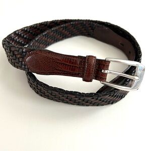 Brighton Leather Braided Belt P4100 - Size 40 - Mens